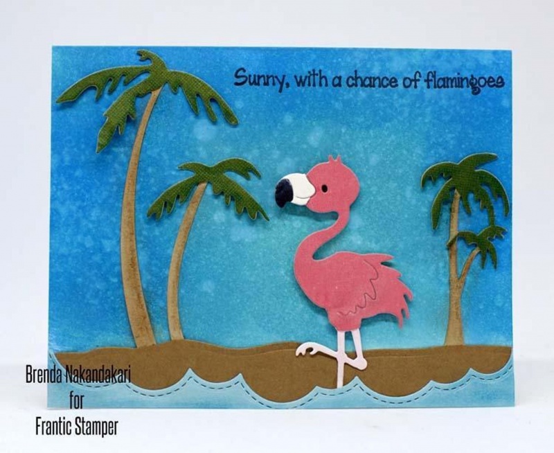 Frantic Stamper Precision Die - Flo The Flamingo