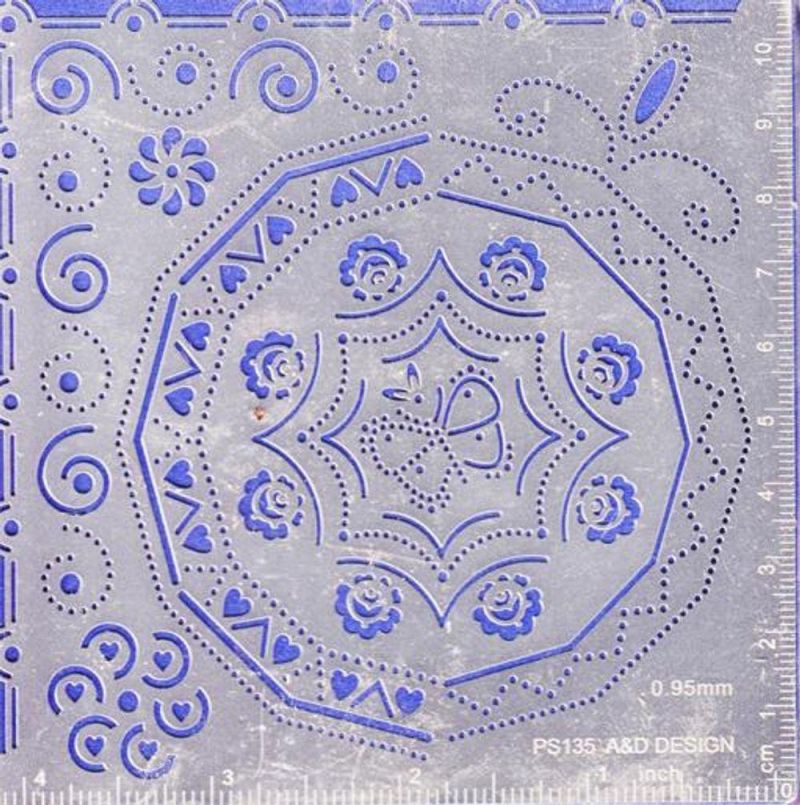 Parchment Craft Perforating Kit - Swirls And Circular Frame