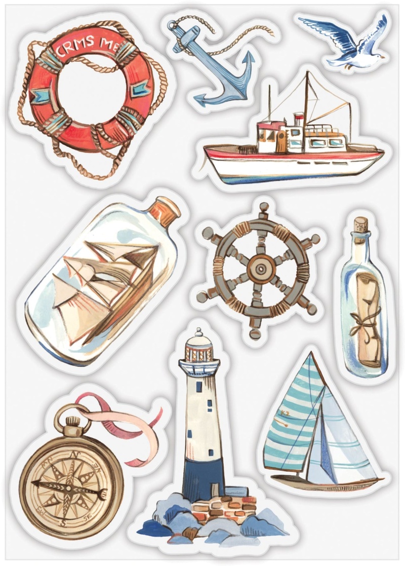 Craft Consortium Ocean Tale - Stamp Set - Adventure