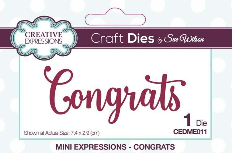 Mini Expressions Collection Congrats Die