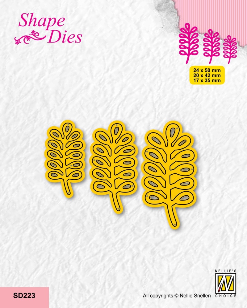 Nellie's Choice Shape Die - Set Of 3 Branches-2