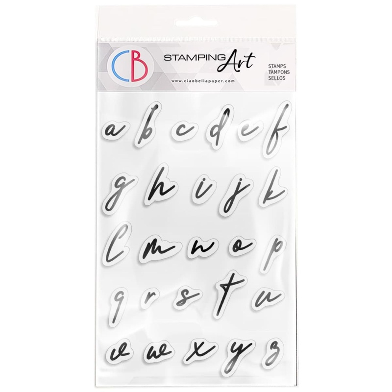 Ciao Bella Clear Stamp Set 4"X6" Muse Lowercase Alphabet