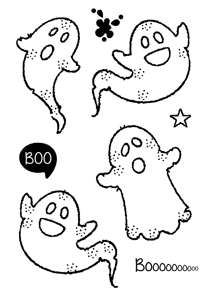 Woodware Clear Singles Tiny Ghost 3 In X 4 In Stamp