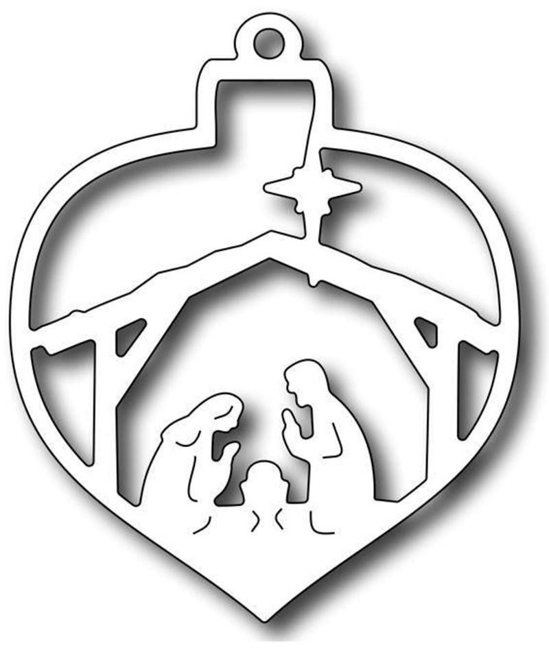 Frantic Stamper Precision Die - Nativity Christmas Bauble