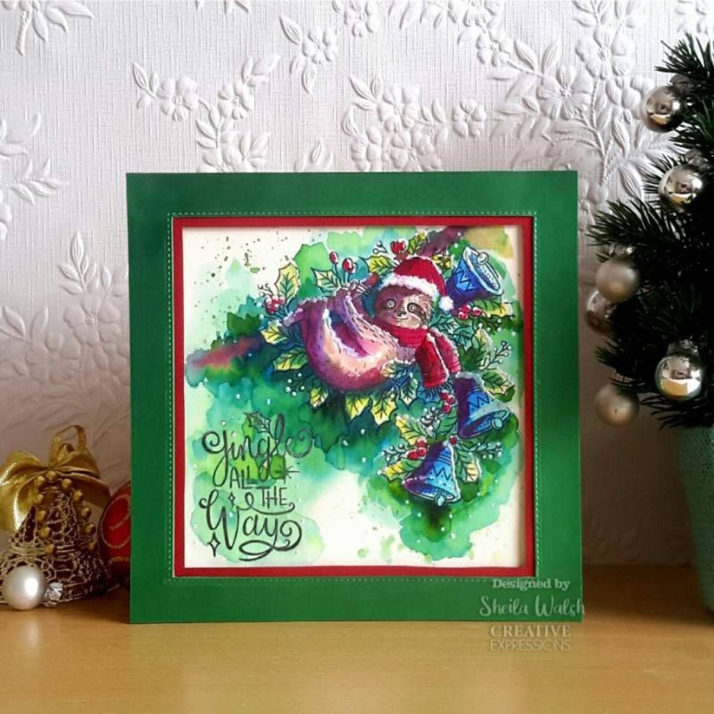 Creative Expressions Designer Boutique Jingle All The Way 6 In X 4 In Clear Stamp Set