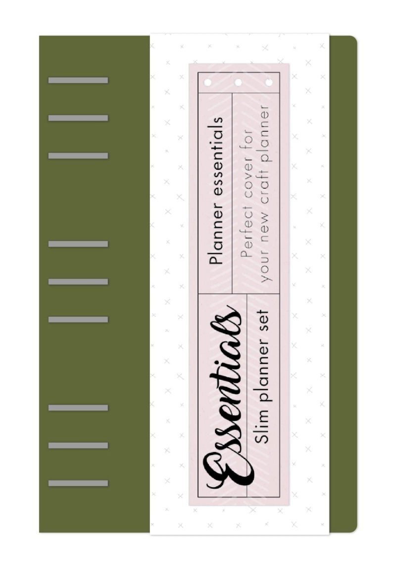 Sl Slim Planner Olive Green Planner Essentials 160X250x30mm 1 Pc Nr.04