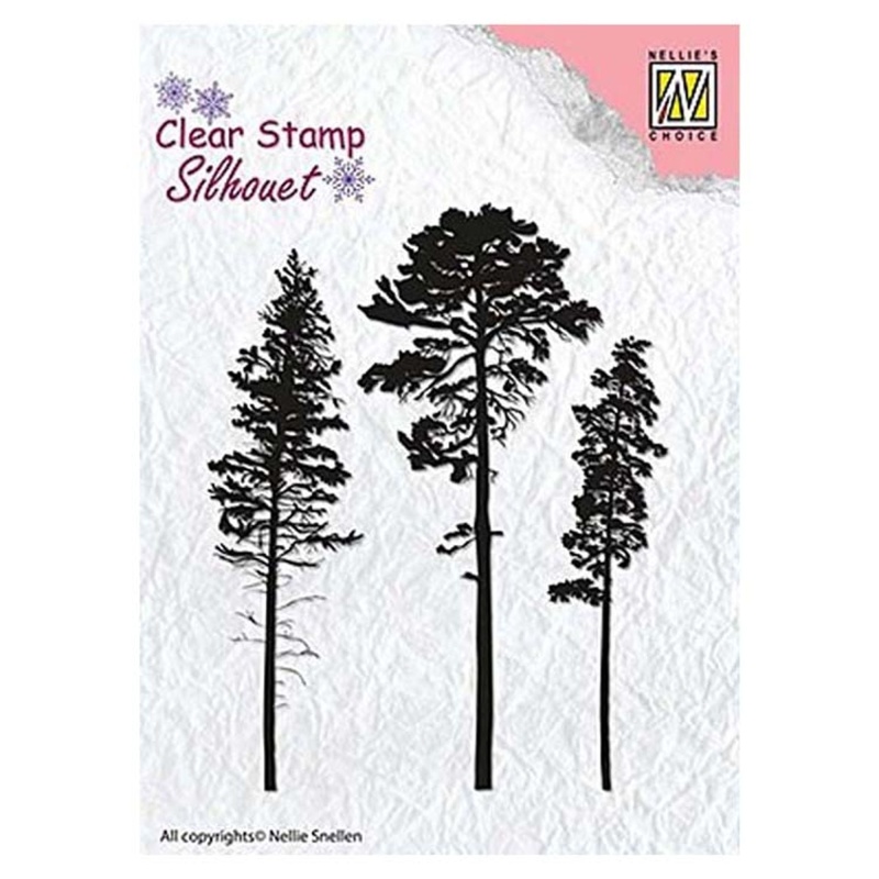 Nellie's Choice - Clear Stamp Christmas Pine Trees