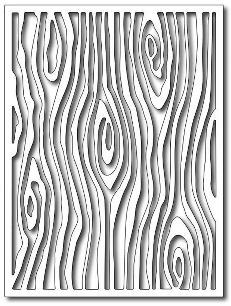 Frantic Stamper Precision Die - Woodgrain Card Panel