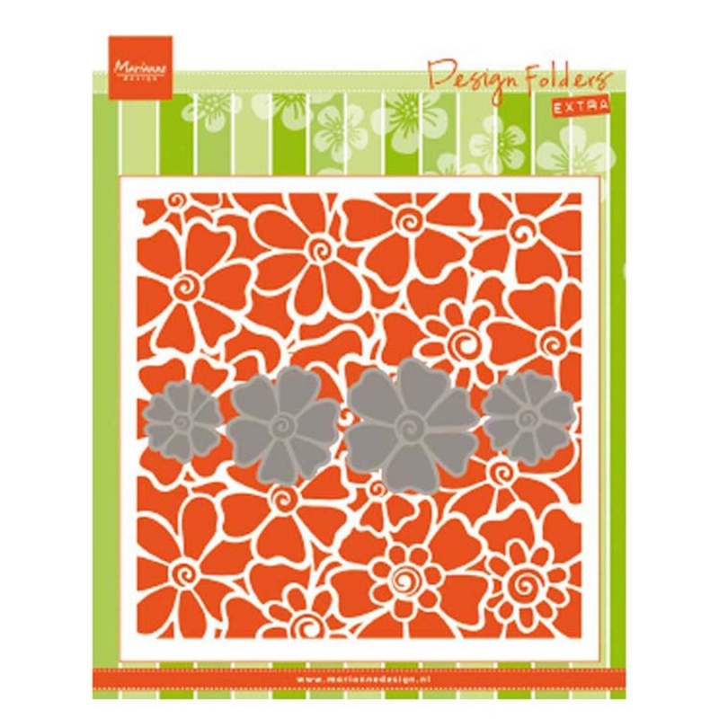 Marianne Design Embossing Folder & Die Poppies