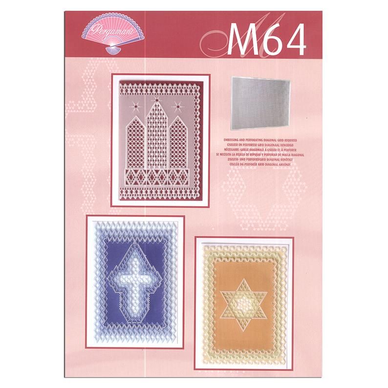 Pergamano Pattern Booklet M64 Grid Diagonal Patterns