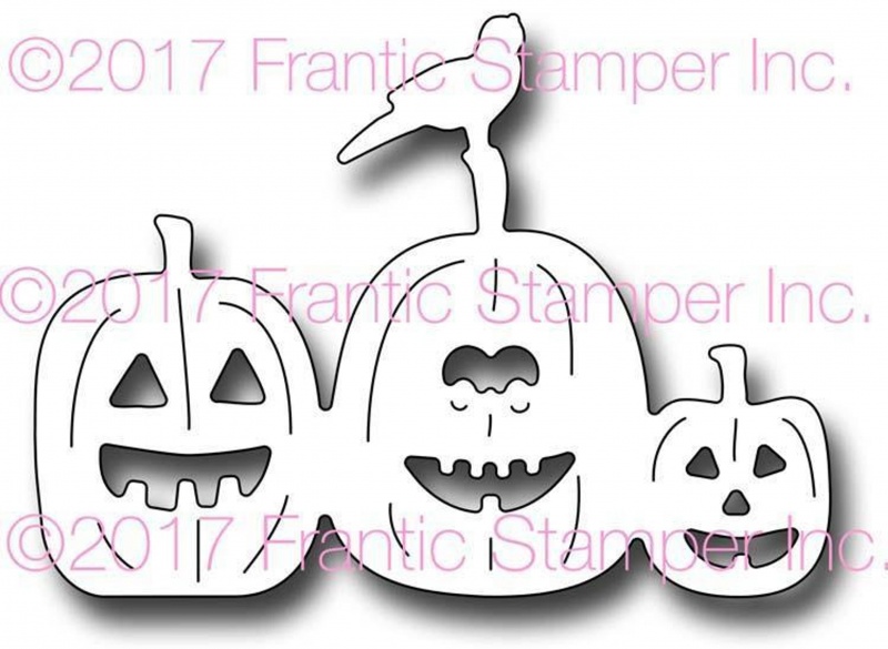 Frantic Stamper Precision Die - Spooky Jack O'lanterns