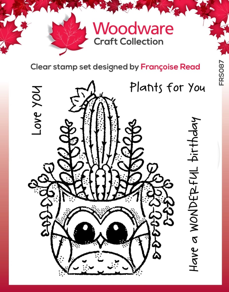 Woodware Clear Singles Owl Planter 4 In X 4 In Stamp