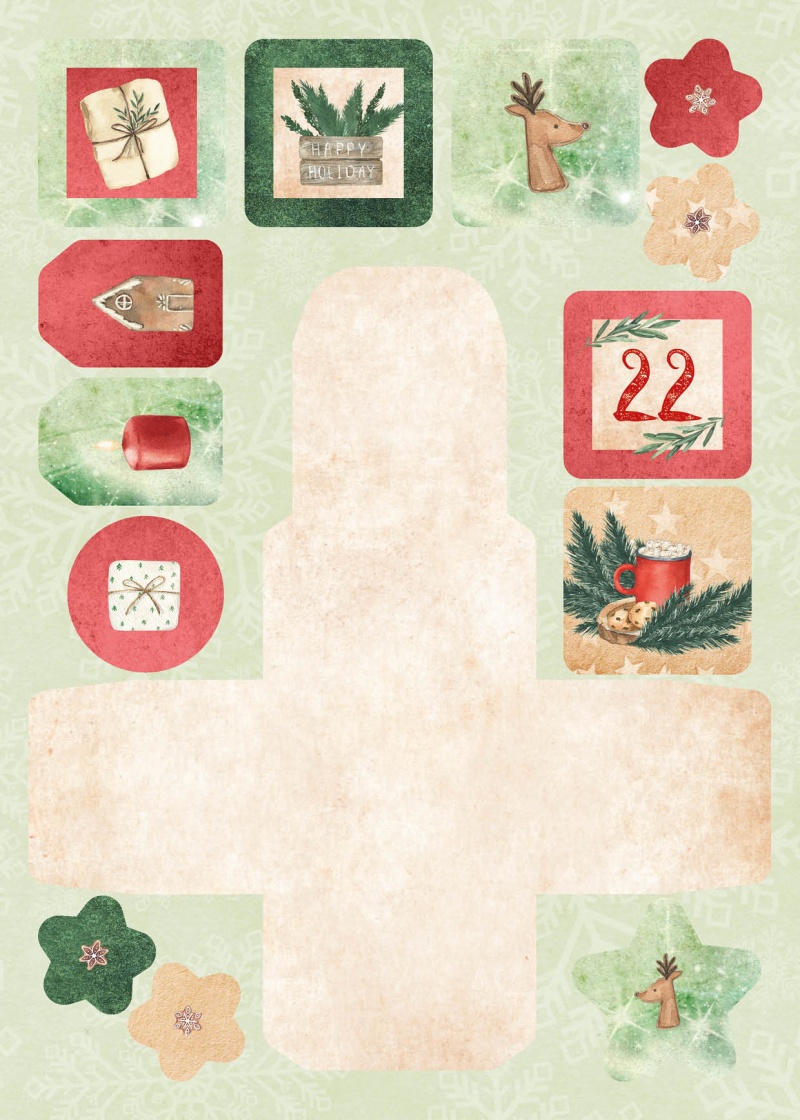 Sl Die Cut Block Advent Calendar Christmas At Home Essentials 294X210x7mm 27 Sh Nr.28
