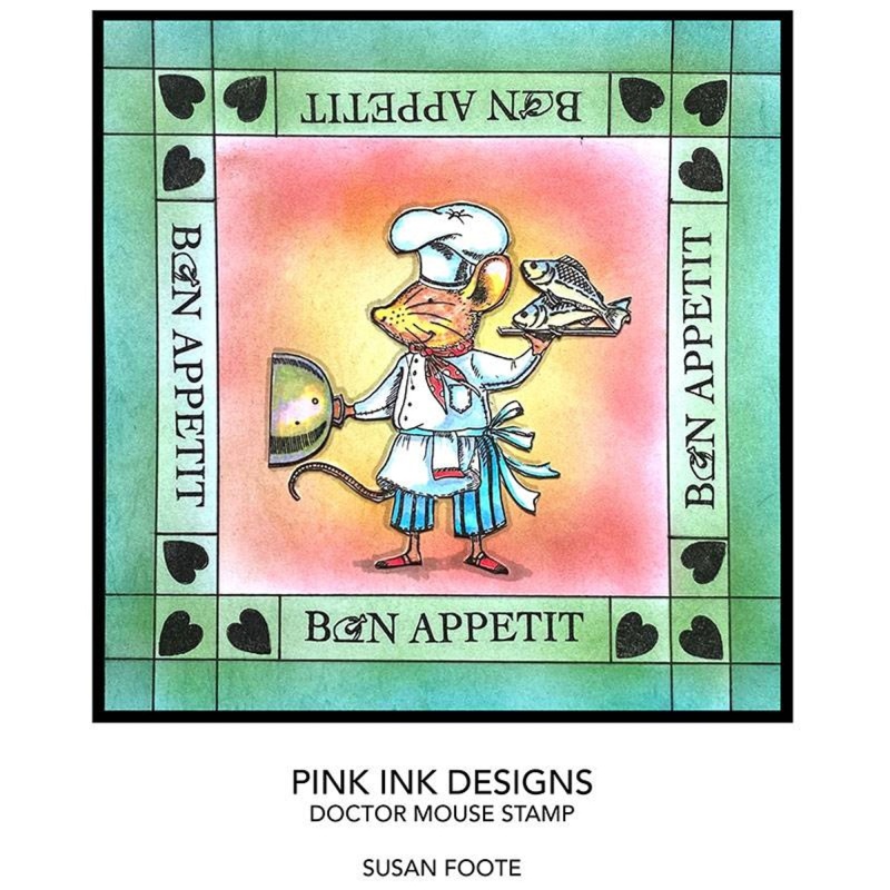 Pink Ink Designs Chef Mouse A7 Clear Stamp