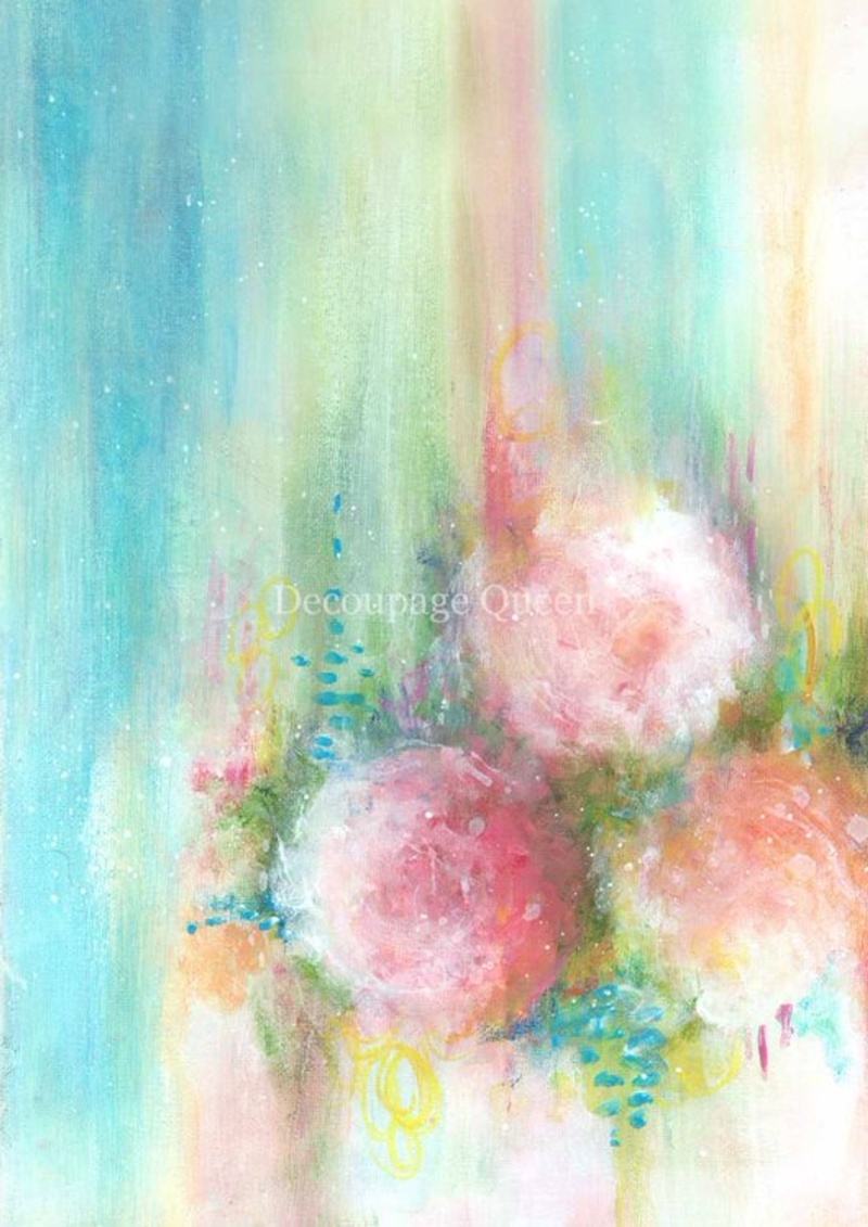 Ellen J Goods - Cottage Roses Iv A4 Rice Paper - 5 Sheets