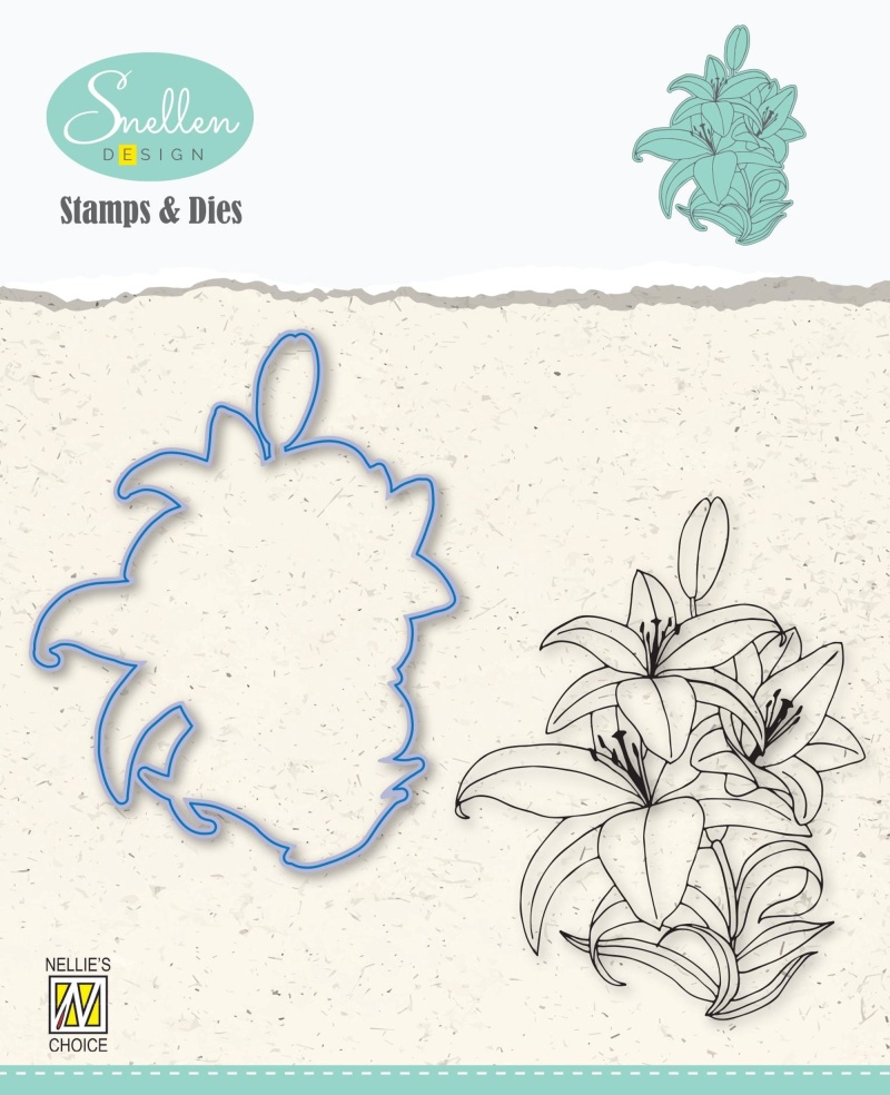 Snellen Design Flowers Lily Die & Stamp Set