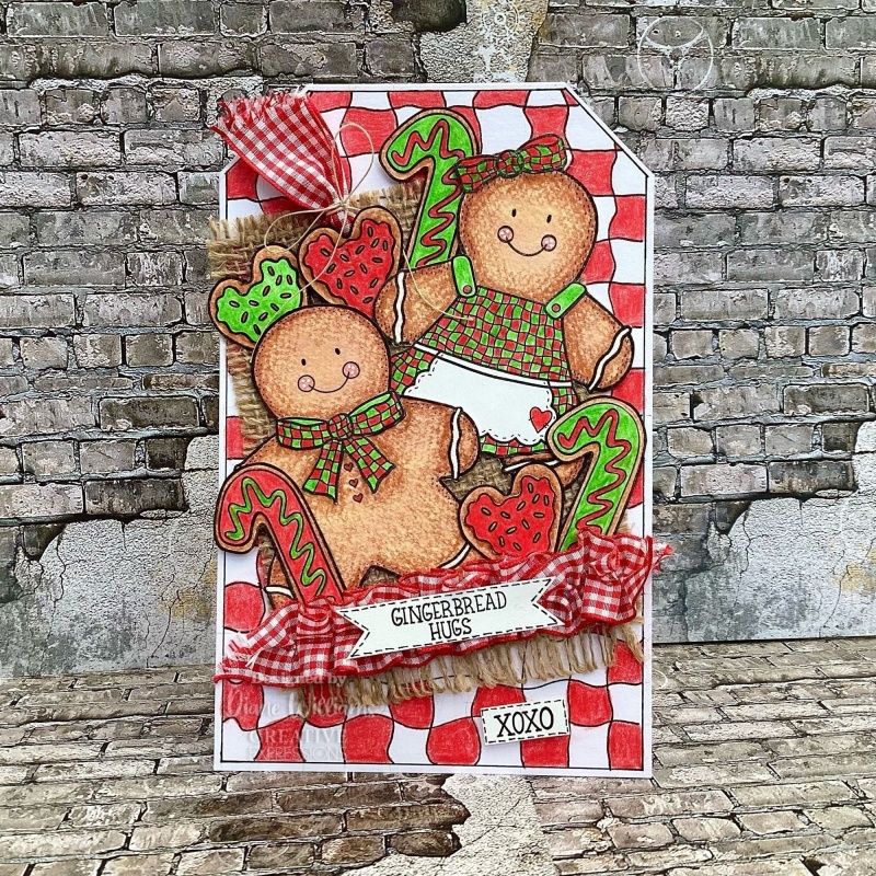 Creative Expressions Sam Poole Gingerbread Bakes 6 In X 8 In Clear Stamp Set