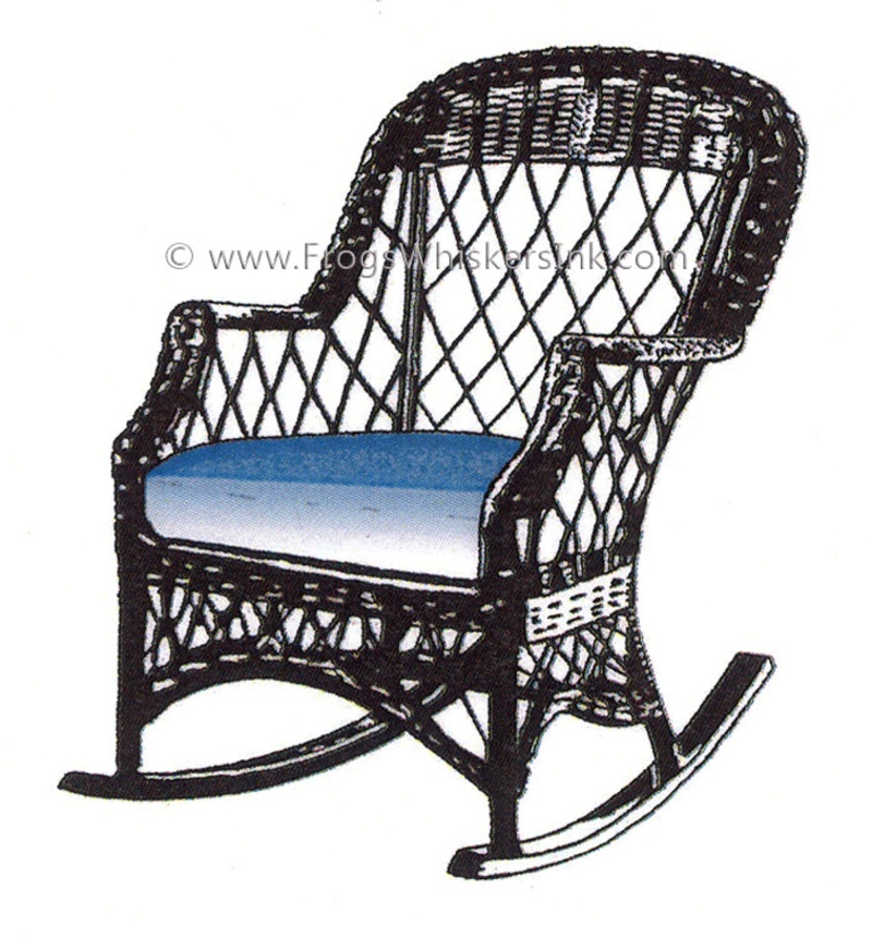 Frog's Whiskers Ink Stamp - Wicker Chair
