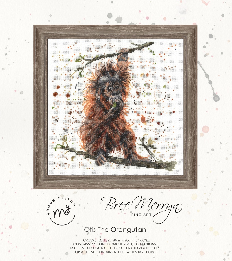 Bree Merryn Counted Cross Stitch Kit Otis The Orangutan