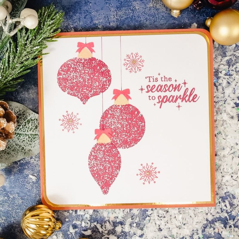 For The Love Of Stamps - Baubles & Snowflakes A5 Stamp Set