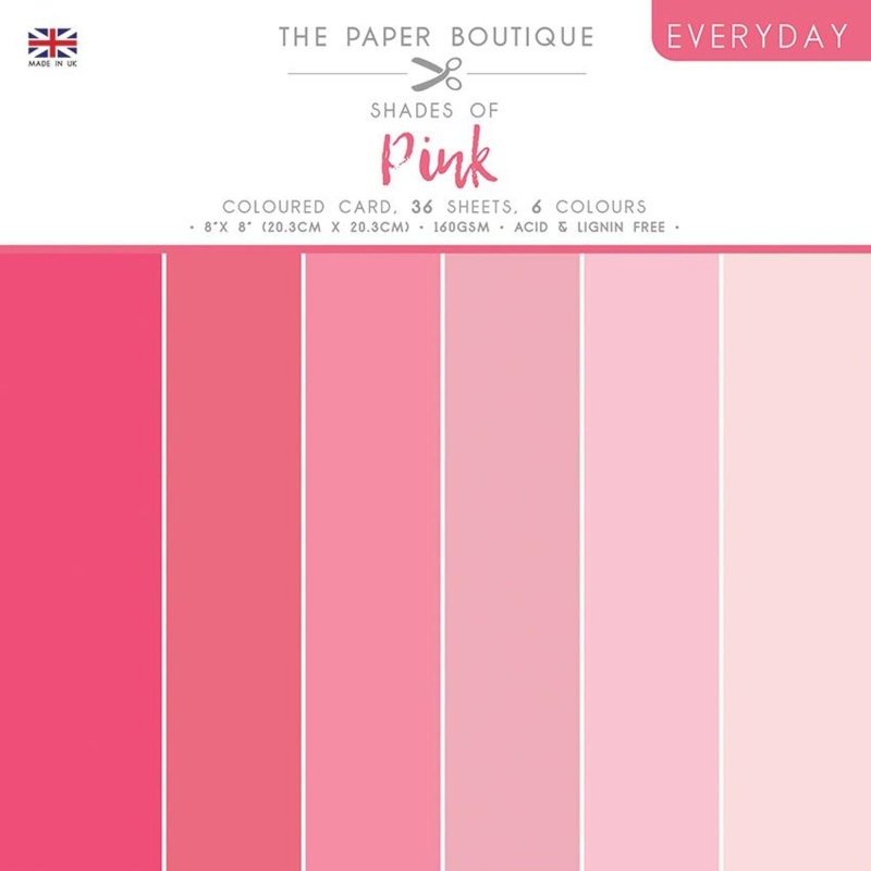 The Paper Boutique Everyday - Shades Of - Pink 8 In X 8 In Colours