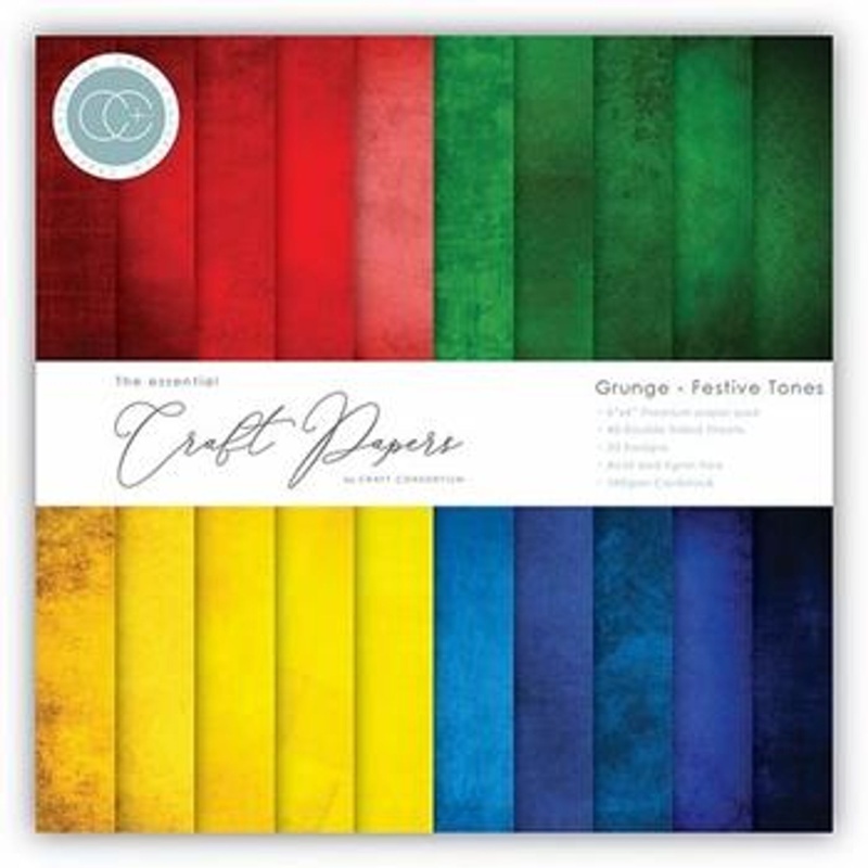 Grunge Festive Tones 6X6 Premium Paper Pad