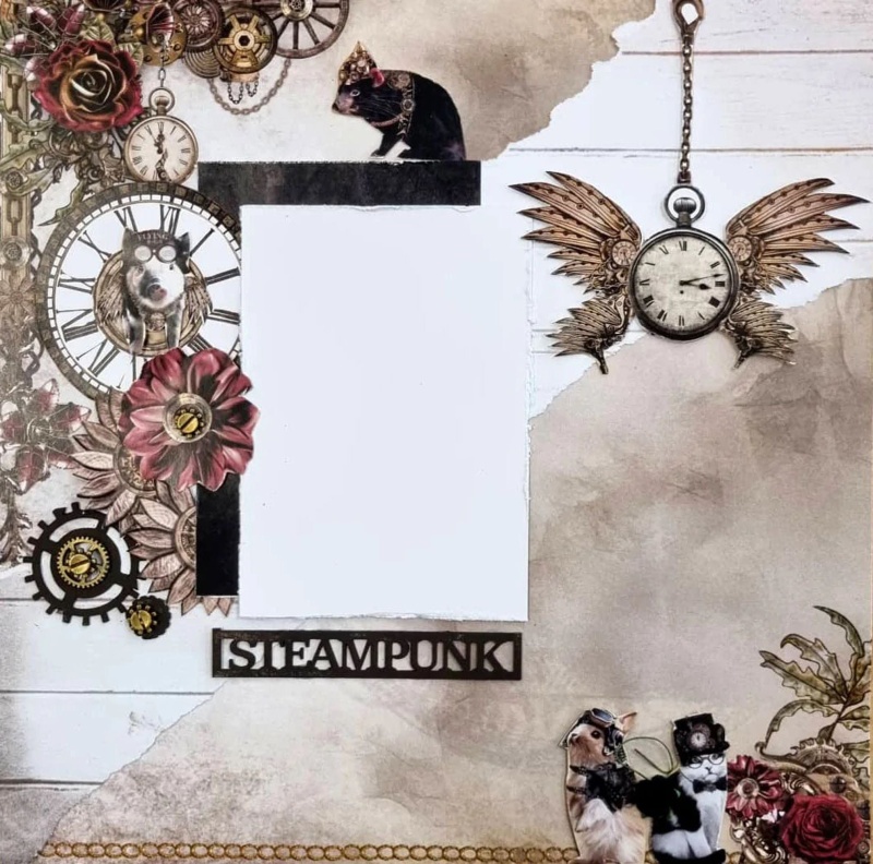 3Quarter Designs - Mini Scrapbook Collection - Furever Steampunk