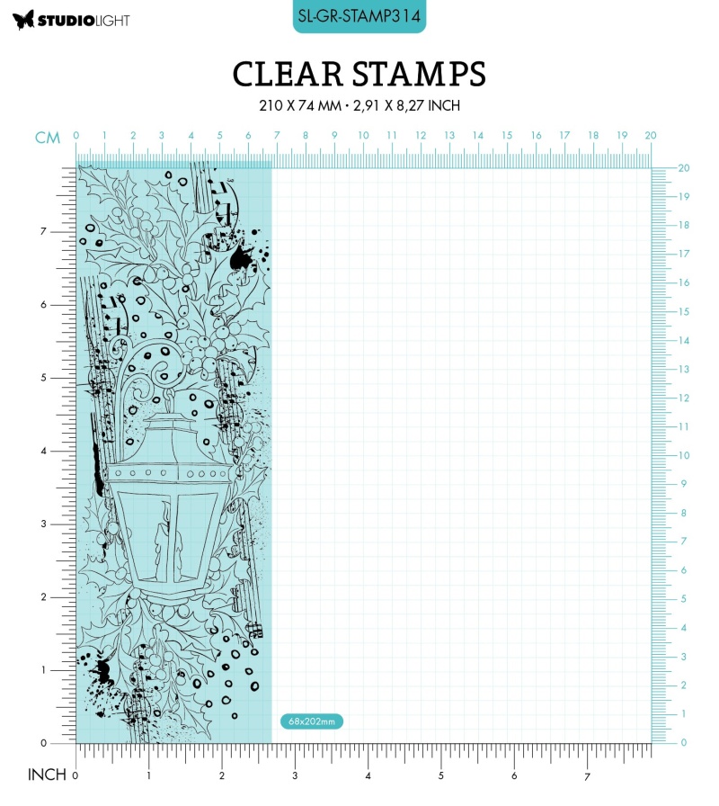 Sl Clear Stamp Lantern Grunge Collection 210X74x3mm 1 Pc Nr.314