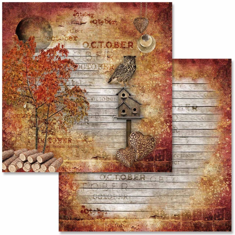 Sweet Autumn Scrapbook Set - 12" X 12"