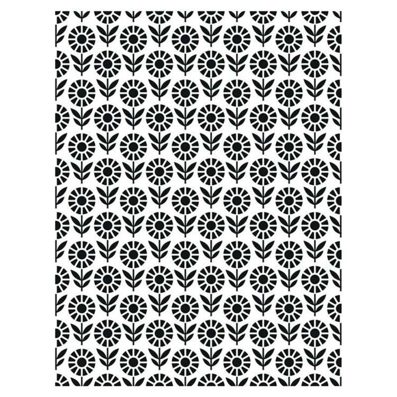 Creative Expressions Embossing Folder 5 3/4 X 7 1/2 Field Of Flowers