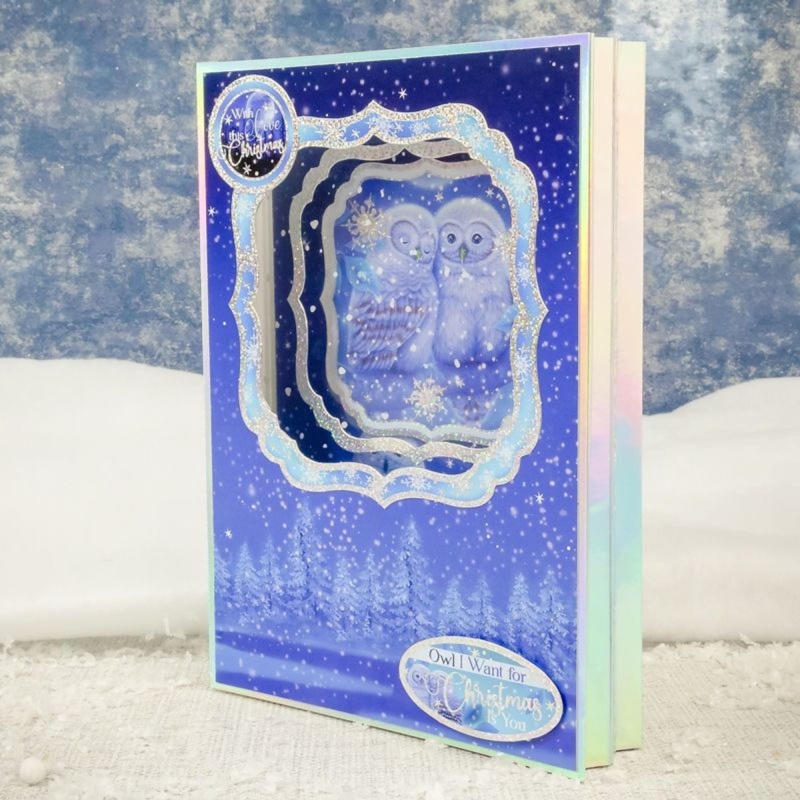 Owl I Want For Christmas Luxury Topper Set