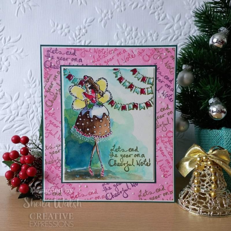 Creative Expressions Jane Davenport Figgy Pudding Fairy 6 In X 4 In Clear Stamp Set