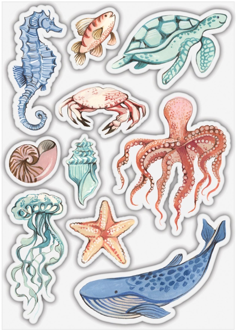 Craft Consortium Ocean Tale - Stamp Set - Sea Life
