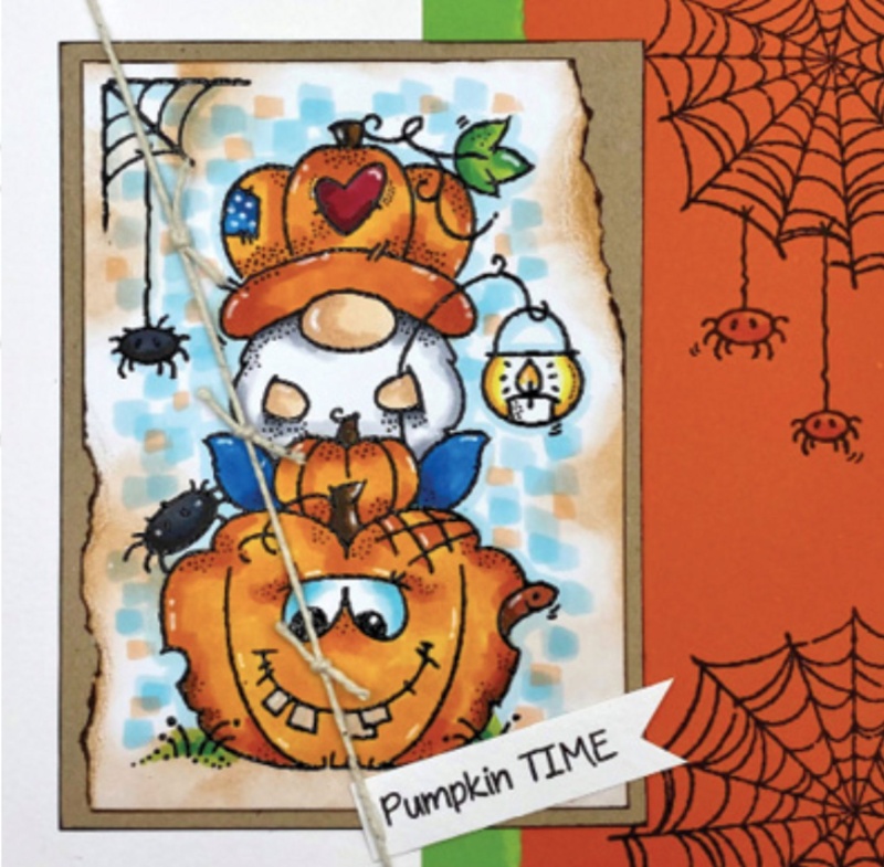 Woodware Clear Singles Pumpkin Gnome 4 In X 6 In Stamp