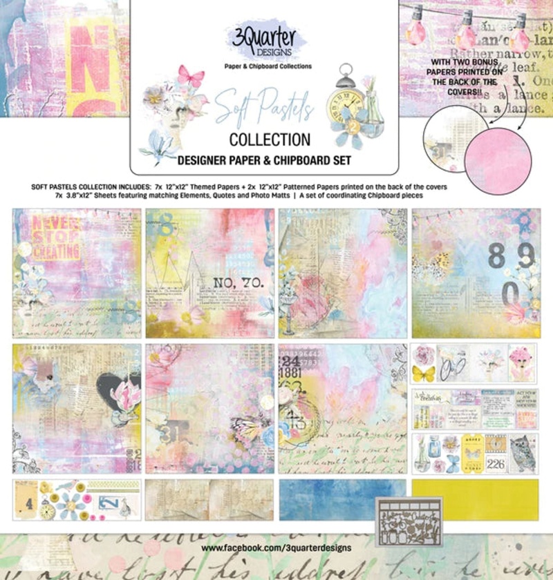 3Quarter Designs - Scrapbook Collection - Soft Pastels