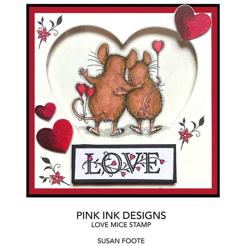 Pink Ink Designs Love Mouse A7 Clear Stamp