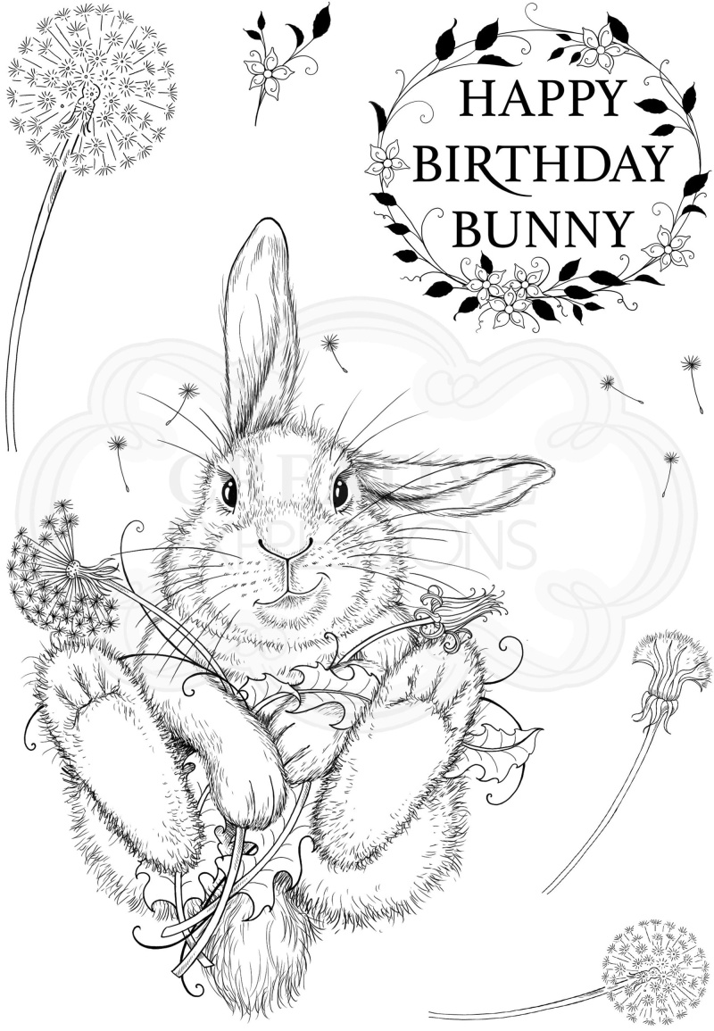 Pink Ink Designs Hunny Bunny A5 Clear Stamp