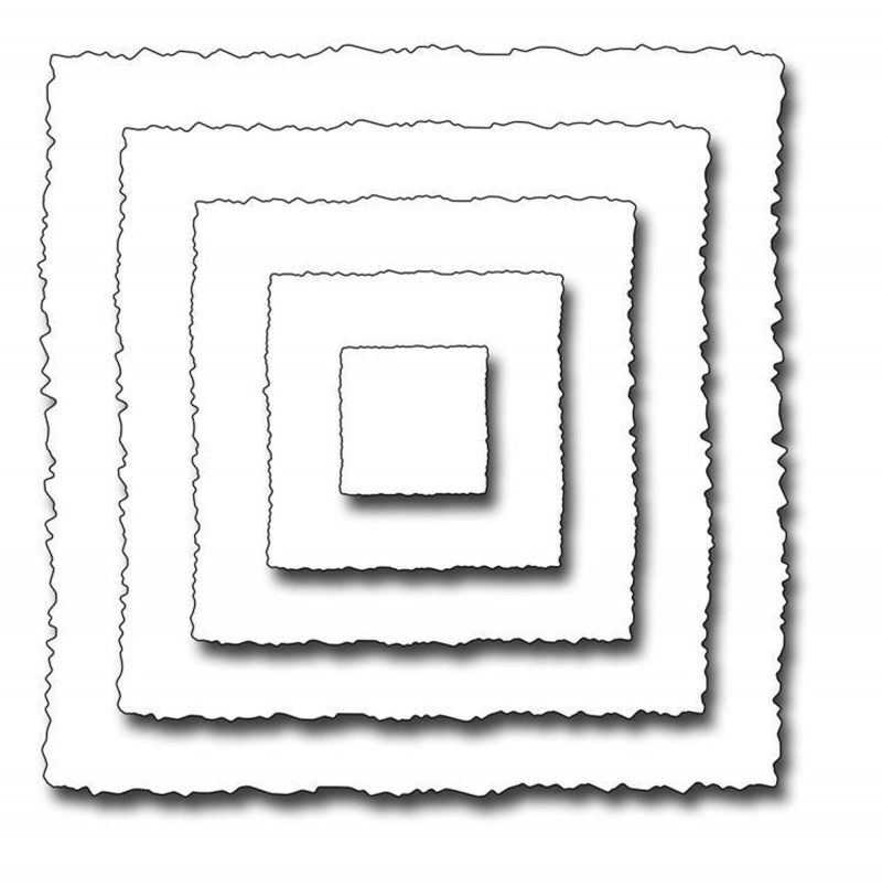 Frantic Stamper Precision Die - Deckled Squares
