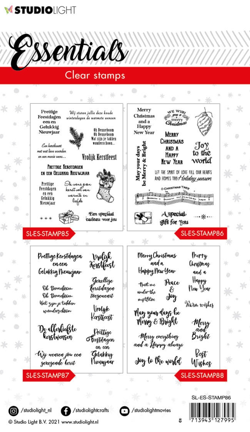 Sl Clear Stamp Christmas Merry Christmas Eng Essentials 105X148mm Nr.86