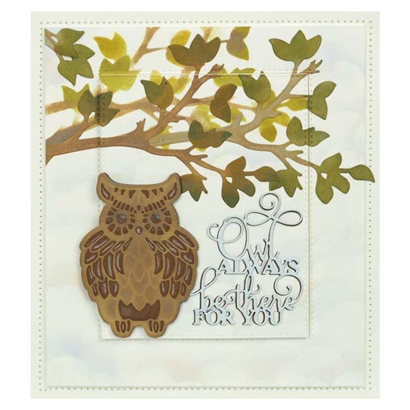 Dies By Sue Wilson Necessities Collection Wise Old Owl