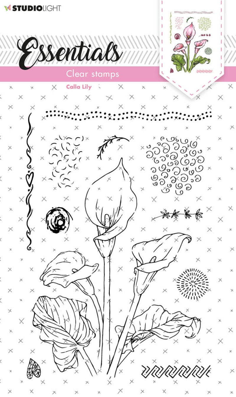 Sl Clear Stamp Calla Lily Essentials 105X148x3mm 11 Pc Nr.156