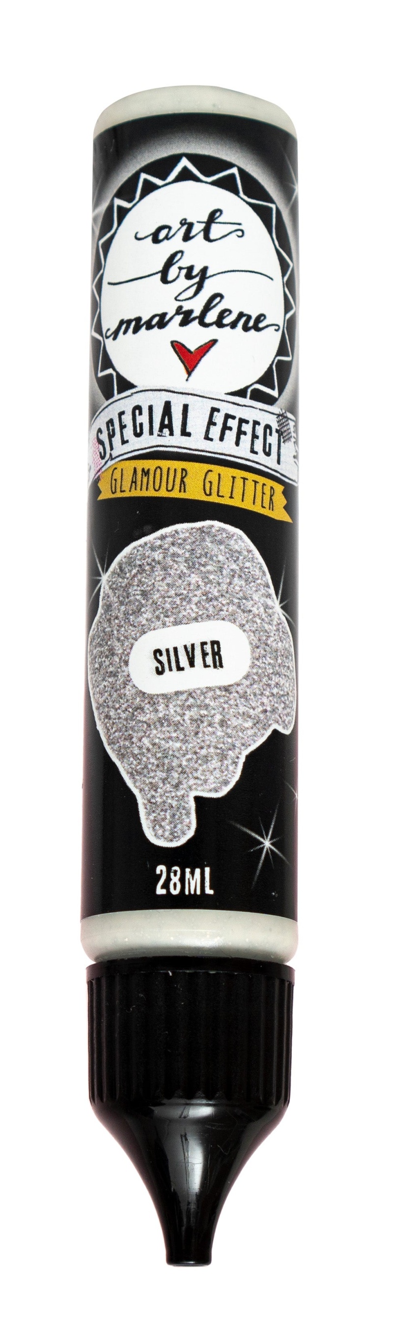Abm Glamour Glitter Silver Essentials 122X22x22mm 28 Ml Nr.40