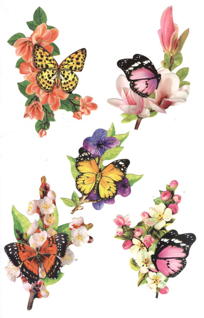 Easy 3D Toppers: Butterflies On Flowers