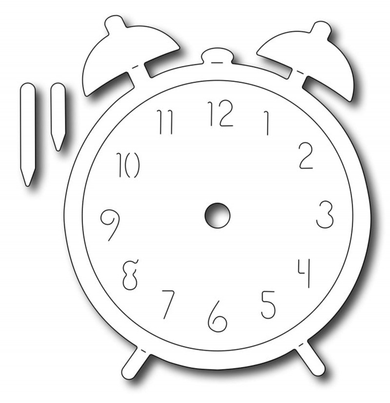 Frantic Stamper Precision Die - Large Retro Alarm Clock