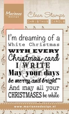 Christmas Carol - White Christmas Clear Stamp Set