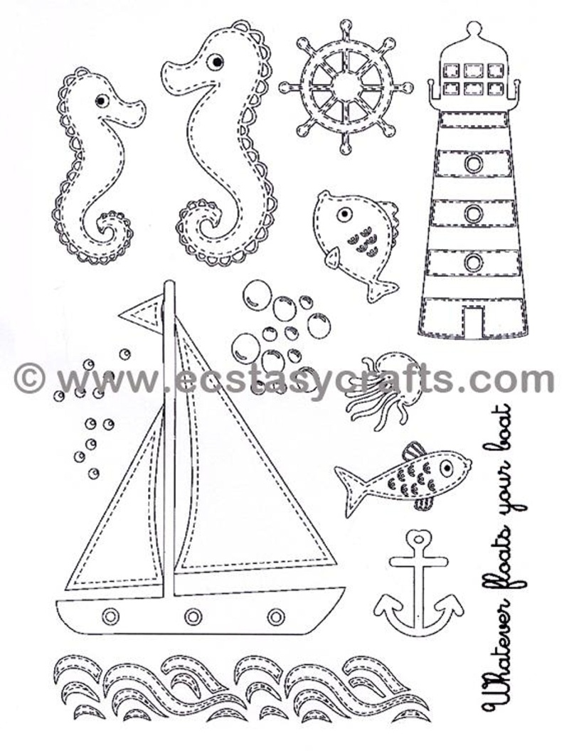 Creative Expressions Stamp - By The Sea