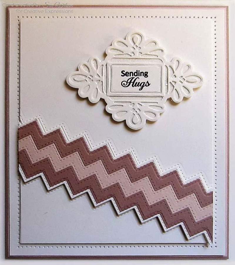 Dies By Sue Wilson Clean & Simple Collection Stitched Zig Zag Borders