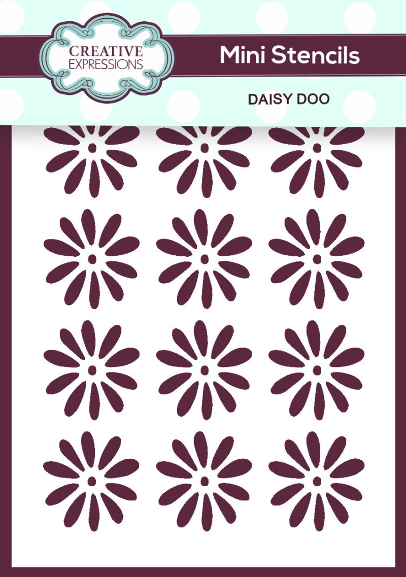 Creative Expressions Mini Stencil Daisy Doo 4 In X 3 In