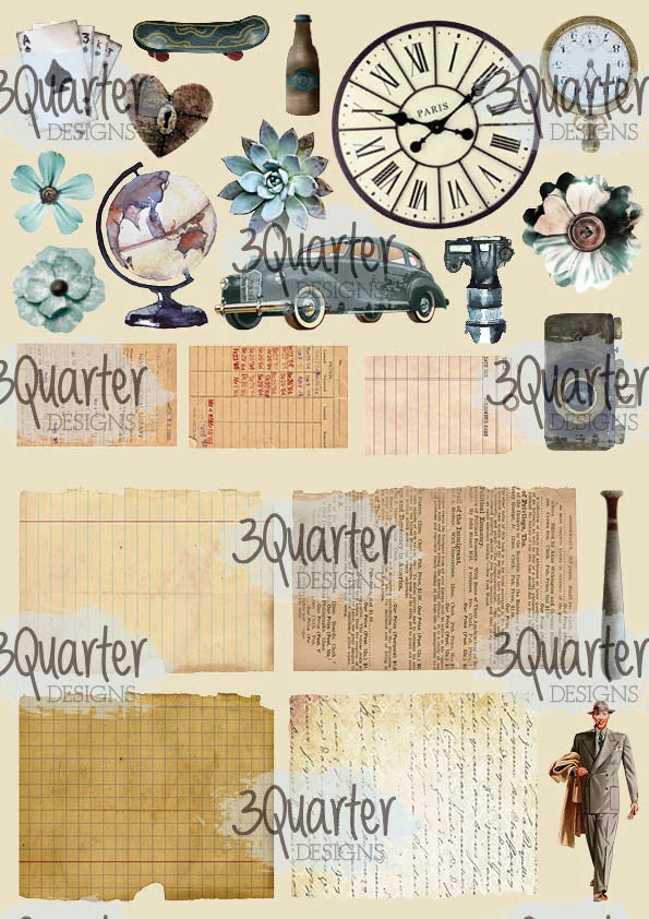 3Quarter Designs - Card Collection - Vintage Man