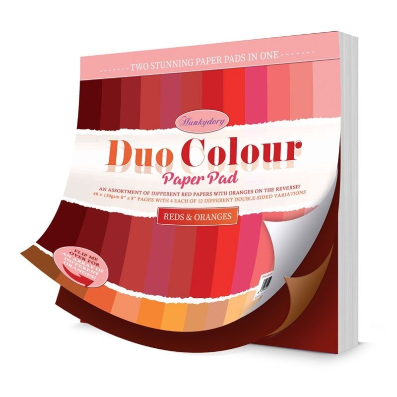 Duo Colour Paper Pad - Reds & Oranges